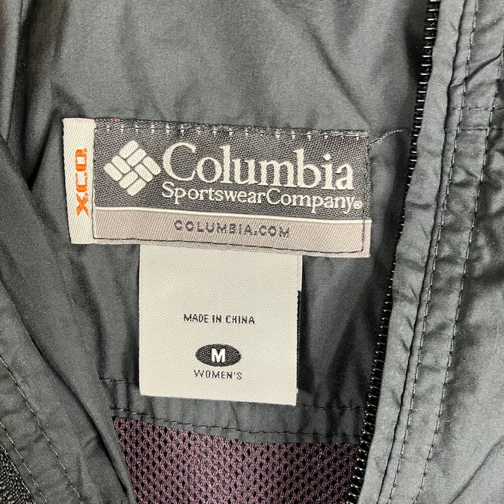 Columbia Jacket Womens Size M Black Hooded Full Zip Lightweight Outdoor Layer - Picture 4 of 7